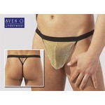 Herren String 1 {} gold/black / L