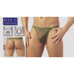 Herren String 4 {} green / L