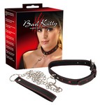 ������� - 2492016 Halsfessel und Leine - black